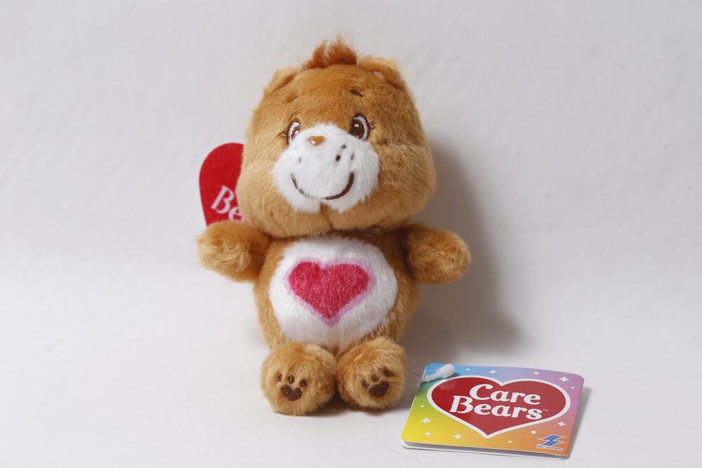Japan Care Bears Tenderheart Bear Plush Keychain Charm w Tag ~ 260826-WH 1320